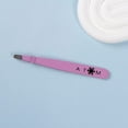 thumbnail image 5 of ATOM Tweezers for Eyebrows & Ingrown Hair Removal Blackhead and Splinter Tweezer with Sharp Needle Nose Point Great Precision for Facial Hair (Purple), 5 of 8