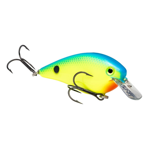 Strike King KVD Square 2.5 Powder Blue Back Chartreuse