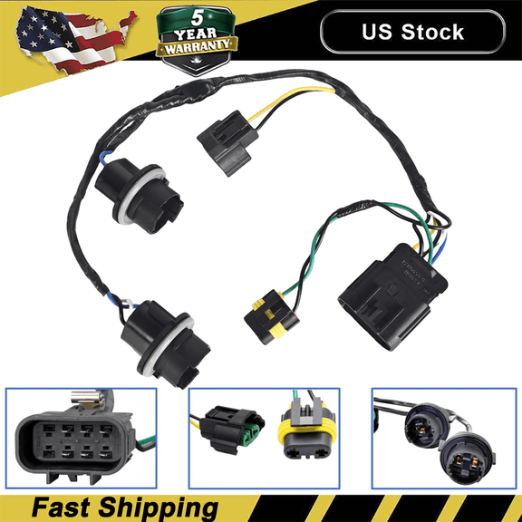 For Chevy Silverado 2007-2014 1500/ 2500HD/ 3500HD Headlight Wiring Harness US