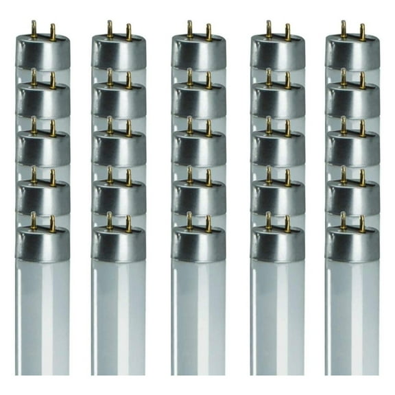 32-Watt Inch T8 Fluorescent Light Bulb | 4100K Cool White Color | Medium Bi-Pin Base | 3050 Lumens 86 CRI 24000 Life Hours | Pack of 25 Bulbs