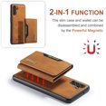 thumbnail image 3 of for Samsung Galaxy A03s Case ,Magnetic Buckle Leather Detachable Wallet Cover, Card Pocket Back Flip Kickstand Shockproof Business Slim Phone Case For Samsung Galaxy A03s,
Brown, 3 of 10