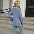 thumbnail image 5 of SWSMCLT Women's Soft Pullover Sweater Warm Top Elegant Duster Cardigan Crewneck Long Sleeve Fashion Spring Loose Blue X-Large, 5 of 5