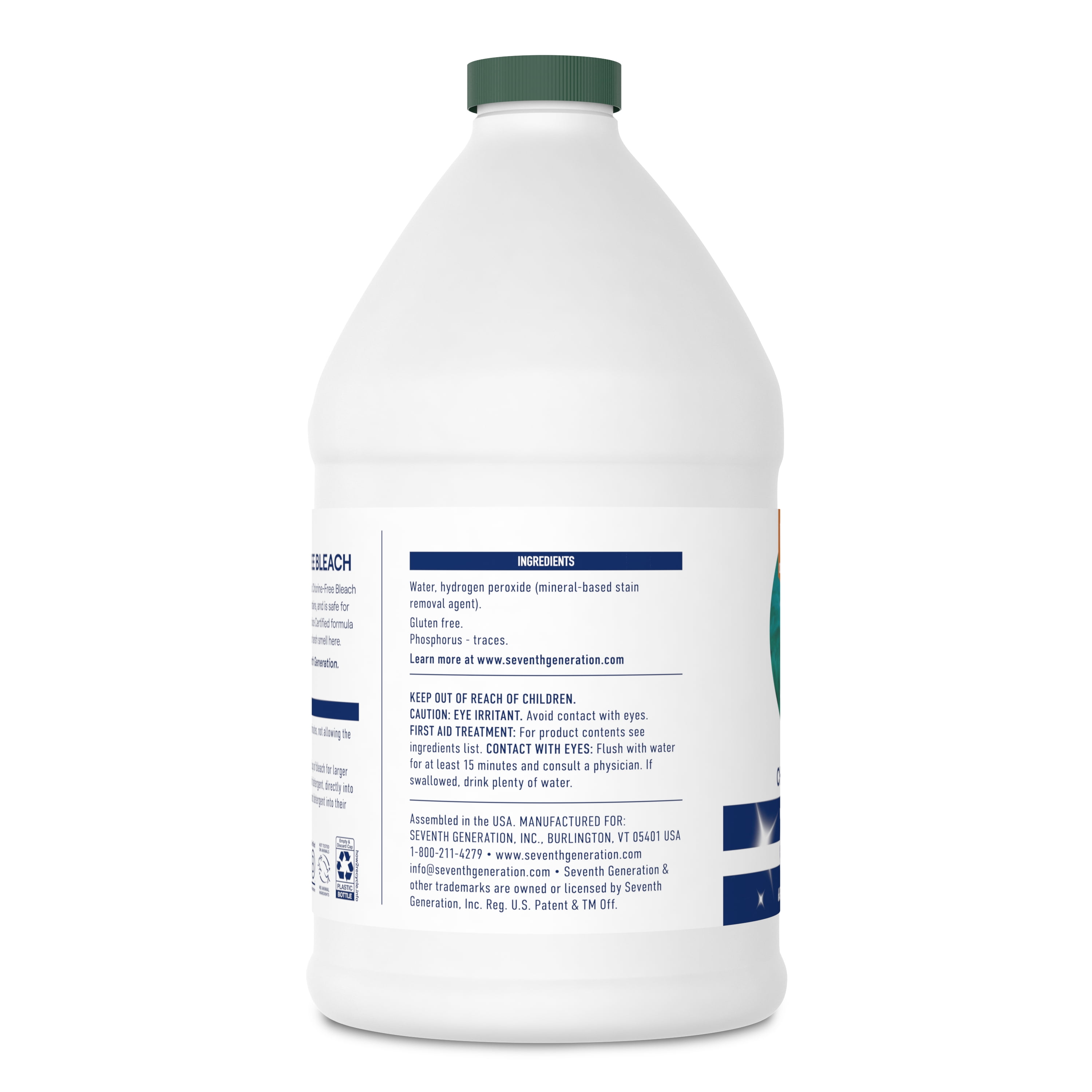 Seventh Generation, Non-Chlorine Bleach, 64 fl oz, Free and Clear
