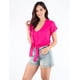 thumbnail image 4 of Blusa manga corta con amarre al frente, 4 of 5