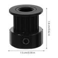 thumbnail image 2 of YSNOOWE 5Ud Polea Para Impresora 3D Con Rodamiento Gt2 Y Correa De 6Mm En Material Negro, 2 of 8