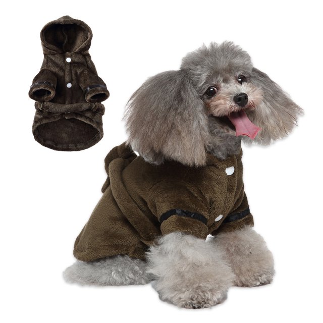 Albornoz para perros Pijamas con capucha engrosados y de lujo con brida suave de invierno Toalla de baño para perros súper absorbente y de secado rápido Pijamas suaves para mascotas para perros y