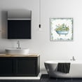 thumbnail image 3 of Stupell Industries Botanical Bath Tub Typography Painting White Framed Art Print Wall Art, 24 x 24, 3 of 10