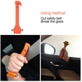 thumbnail image 1 of Cortador De Cinturón De Seguridad Multifunción ABS 2 En 1 Para Coche, Rompeventanas De Escape, Martillo De Seguridad De Emergencia Para Coche Con Soporte, 1 of 7