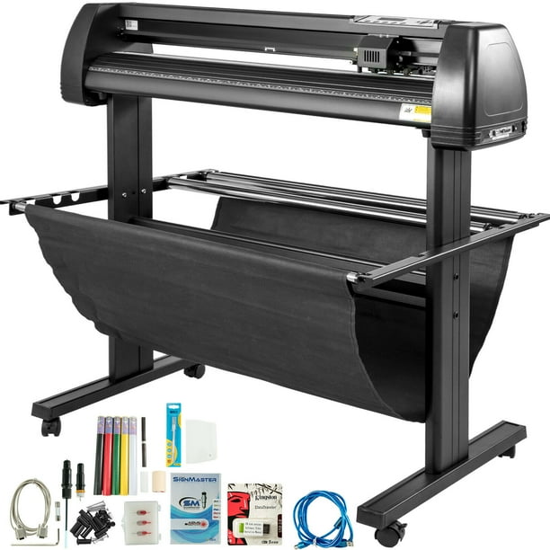 VEVOR 34" Vinyl Cutter Machine Manual Vinyl Printer LCD Display Plotter
