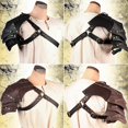 thumbnail image 1 of Medieval PU Leather Single Shoulder Armor Viking Knight Warrior Pauldrons Gladiator Drama Cosplay Accessories Photography Props, 1 of 5
