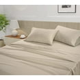 thumbnail image 4 of 100% Cotton Full/Double Size Sheet Set – 450 Thread Count Soft & Breathable Sateen Bed Sheets with Deep Pockets – 4-Piece Bedding Set – Ivory, 4 of 12