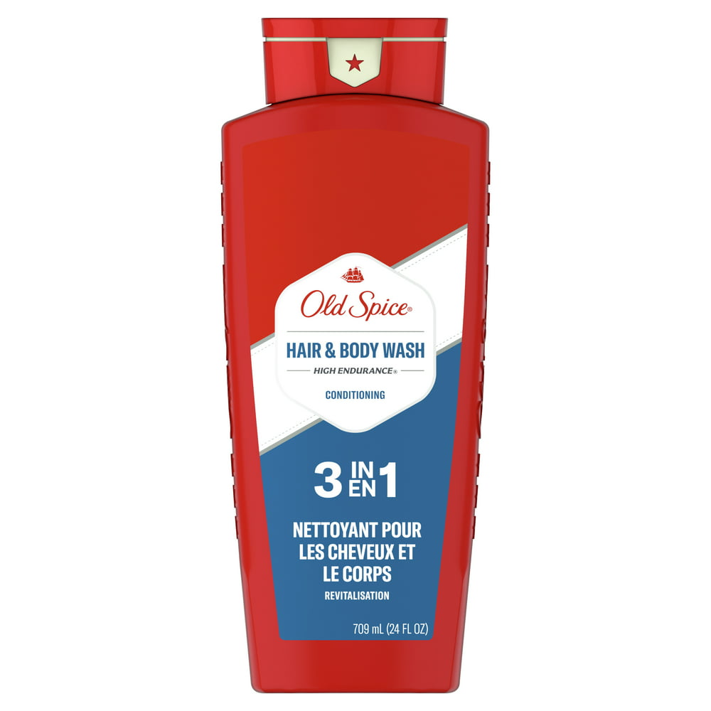 Old Spice High Endurance Conditioning Hair + Body Wash for Men, 24 fl