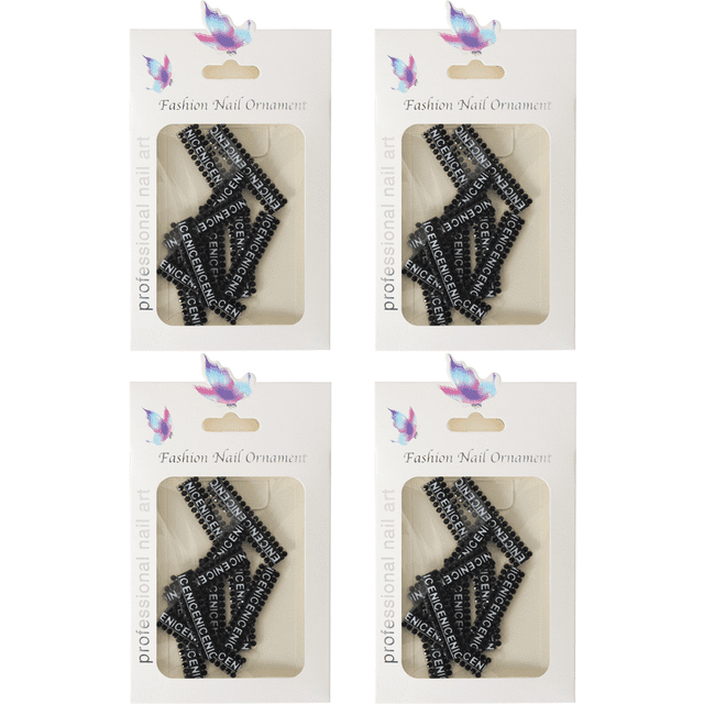 4PCS Nail Art Jewelry Letter Tape Sticker-Nail Art Drill PZ09 Adepaton CPB-DE-LYY280-9