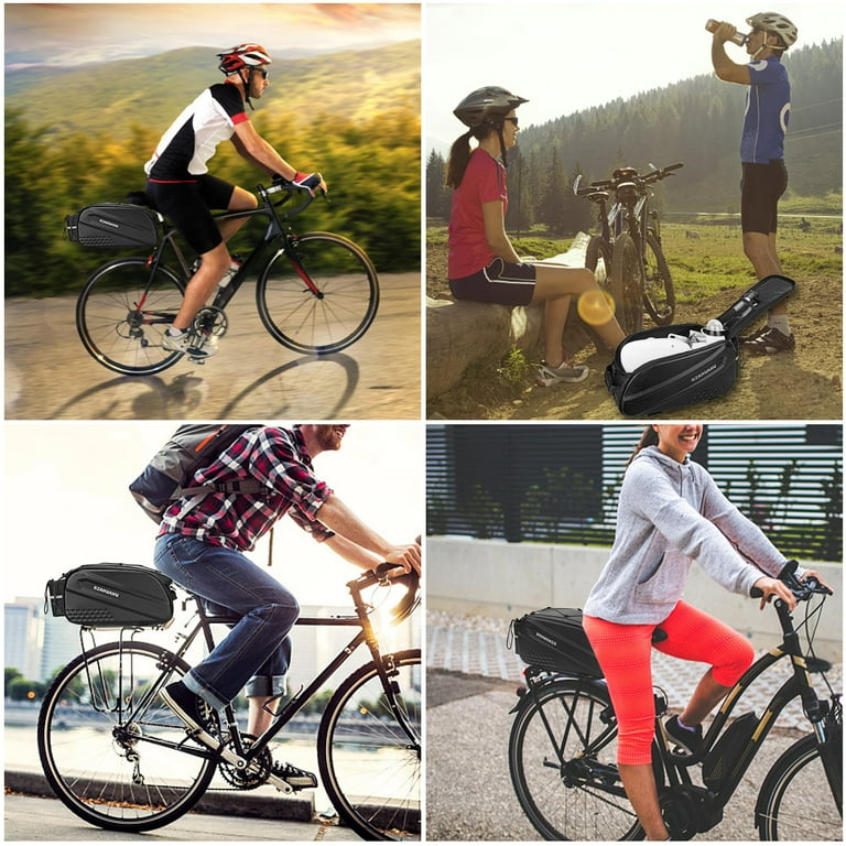 Lixada 10L Multifunctional Bike Rear Seat Bag, Waterproof