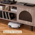thumbnail image 6 of Ktaxon Modern LED TV Stand with 2 Fluted Arched Doors, 63" Entertainment Center Media Gaming Console for 55/60/65" TVs with RGB Lighting, Washed Gray, 6 of 12