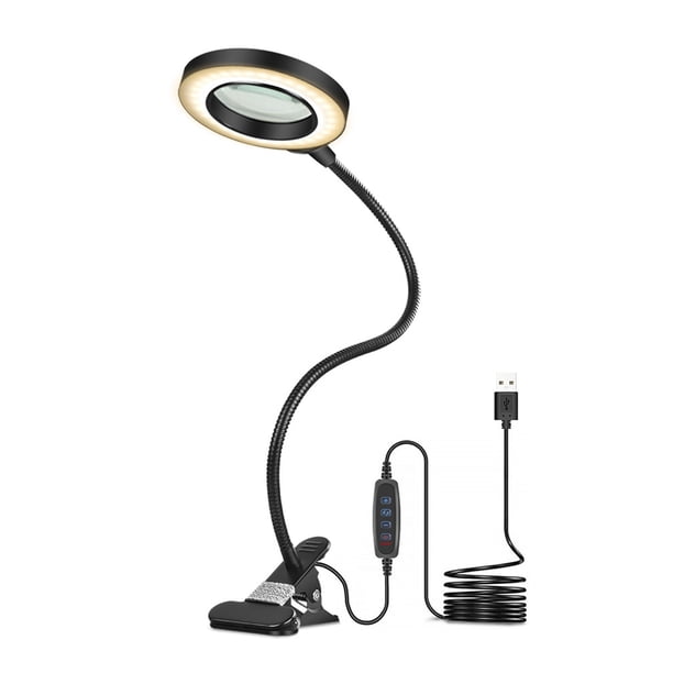 Luces LED con Clip, luz de lectura, trabajo, aprendizaje, lámpara de escritorio, Color de Irfora Lámpara de lectura