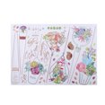 thumbnail image 2 of Unique Bargains Cafe PVC Flower Print Self-adhesive Window Film Protector Wall Sticker 70 x 50cm, 2 of 3