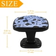 thumbnail image 3 of 4 Pcs Cabinet Handle Drawer Pulls Doctor Hat Knobs with Screws Square Furniture Office Cabinet Knob Decoration, 3 of 5