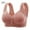 Red, variant on Elainilye Fashion Wireless Pushup Bra for Women 2 Pcs Oversized and Thin Underwear Everyday Bras Supportive Bras for Women,Brown