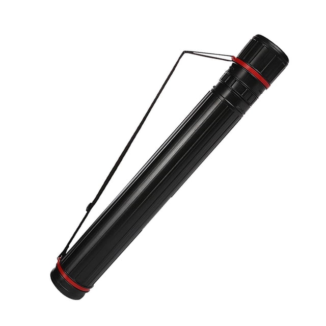 Greeniant Expanding Poster Tube with Shoulder Strap Scroll for Picture Drawings Suministros para perros Negro 64x8cm