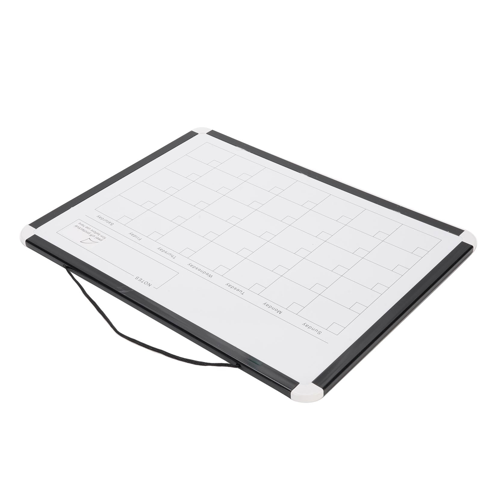 Wall Monthly Calendar Dry Erase Whiteboard Wall Magnetic Portable Double Sided White Board with Black Aluminium Frame for Home