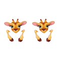 thumbnail image 4 of Toystoory De dibujos animados pegatina de Animal para interruptor de la habitación dormitorio baño interruptor de luz lindo etiqueta para jirafa 2piezas, 4 of 6