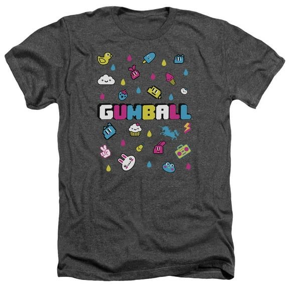 Amazing World Of Gumball - Fun Drops - Heather Short Sleeve Shirt - Medium