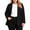 *Black, variant on ClodeEU Women's Plus Size Long Sleeve Notch Collar Blazer,Solid Color Casual Work Jacket Black,Women's Plus XXL