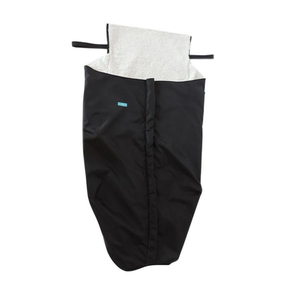 Manta para silla de ruedas jinwen Forro de felpa gruesa 135x70x30cm Negro