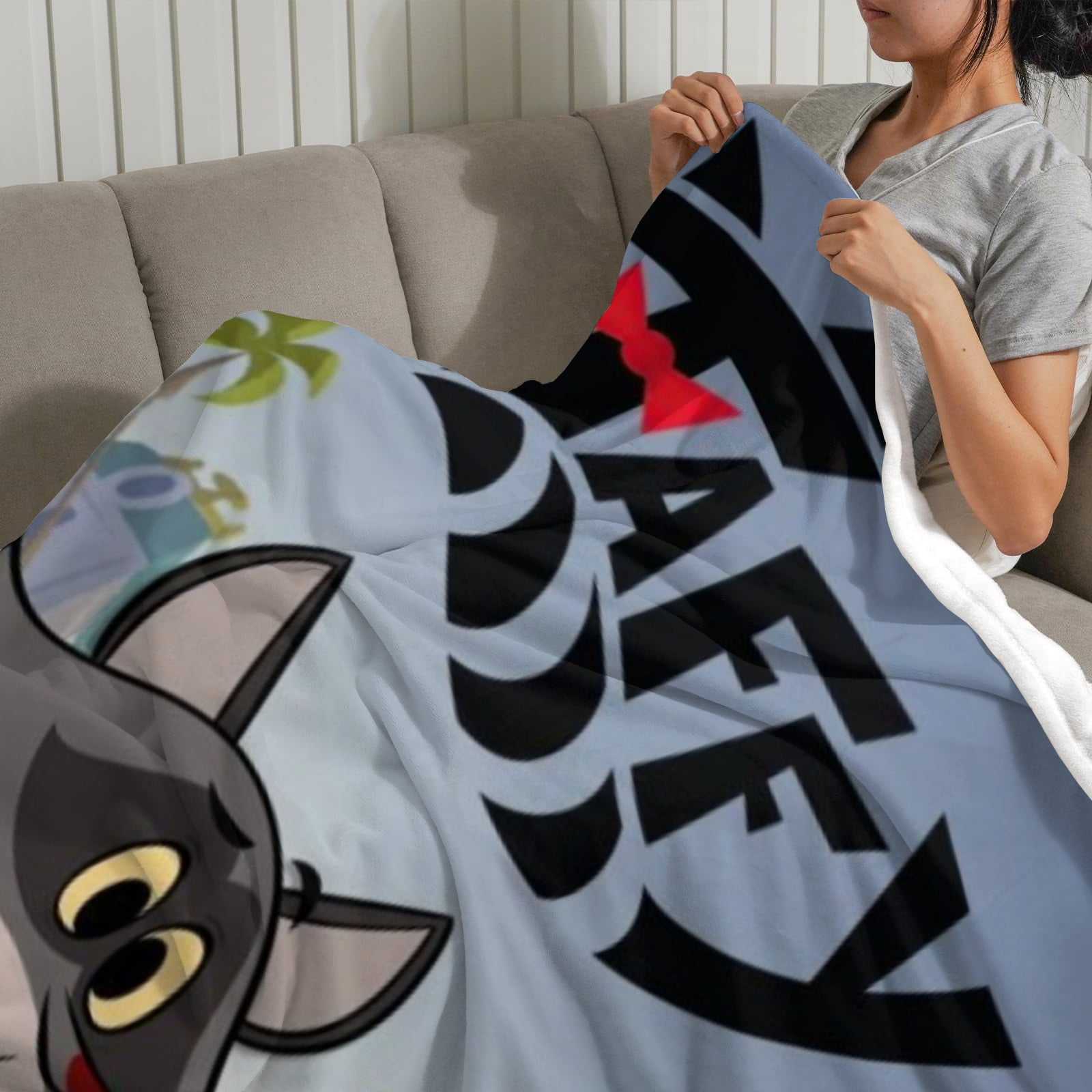 Taffy Boing Throw Blanket Gifts for Fans Lover Girls Boys Women Present Hoodie Him Bed 50"x60"