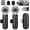 Black, variant on PQRQP Wireless Microphone for iPhone Android–2 Pack Lavalier Mic for Video Recording, USB-C Plug & Play, High-Fidelity Audio