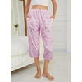 thumbnail image 3 of 3 Pack Womens Ultra-Soft Capri Pajama Pants Adjustable Waistband Sleepwear Bottoms Sleep Pants Plus Size S-XXXL, 3 of 5