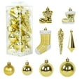 thumbnail image 1 of 21PCS Plastic  Tree Decor Christmas Decorations Ball Ornament (Light Blue), 1 of 8