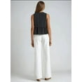 thumbnail image 4 of Striped Crew Neck Sleeveless Blouse, 4 of 5