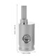 thumbnail image 2 of KALLORY 1Par Terminal Para De Auto Plata Duradero Para De Equipos Amplificadores, 2 of 7