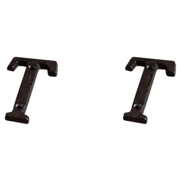 Cateissary Placa de número de casa de metal resistente a la intemperie y amplia gama de usos Números de casa Retro 3D Sign T t 2Conjunto