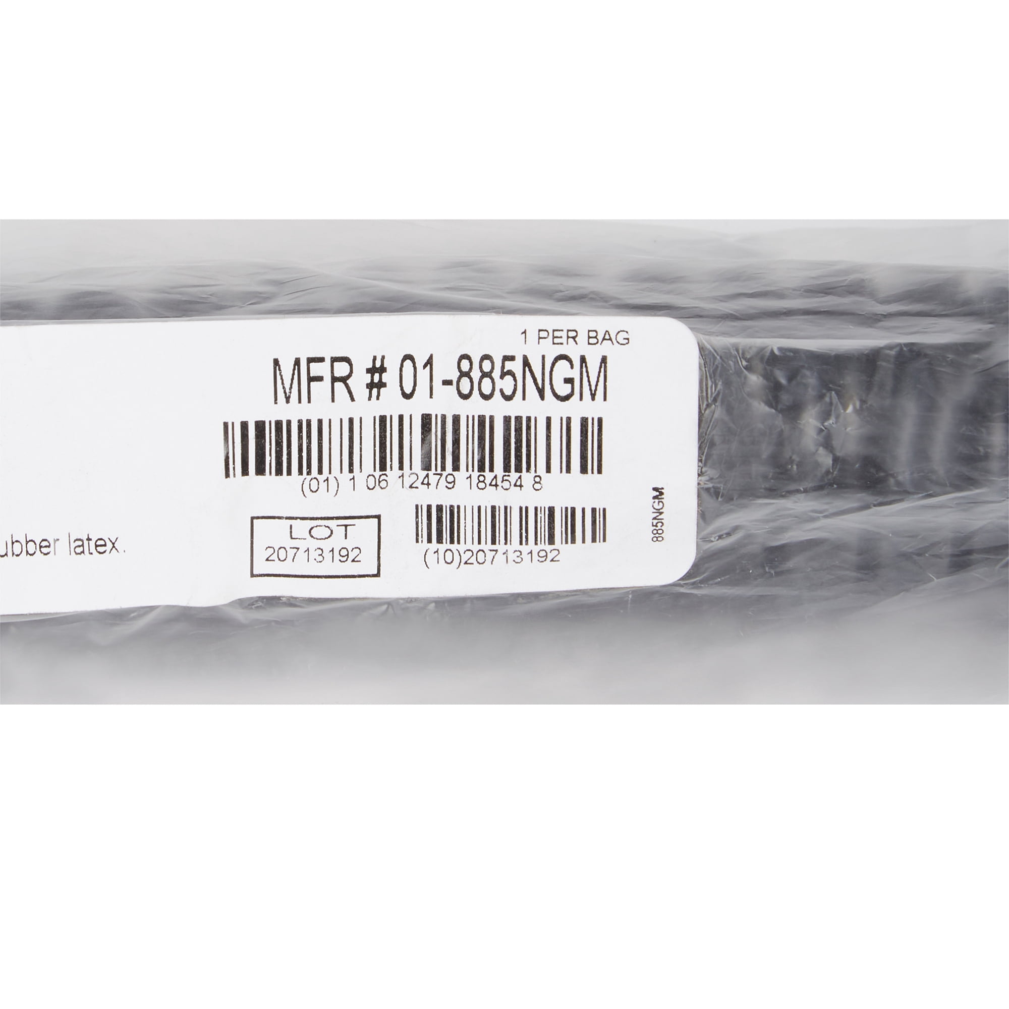 McKesson LUMEON Blood Pressure Coiled Tubing, for use with Clock Face Aneroid Sphygmomanometers, Female Luer Connector - Black, 8 ft Long, 30 Ct