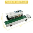 thumbnail image 4 of AKDSteel Continuous Band Sealer FR900K, Automatic Horizontal Sealing Machine, Digital Temperature Control, 110V, for PP, Aluminum Foil, PVC, 4 of 8