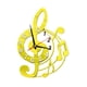 thumbnail image 4 of Reloj de pared con diseño de nota musical, acrílico, silencioso, para oficina, dormitorio y sala de estar. Dorado, 4 of 9