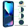 thumbnail image 5 of NIFFPD iPhone 14 Plus Case with Screen Protector, Heavy Duty Hard Shockproof Phone Case for iPhone 14 Plus 6.7" Nave, 5 of 6