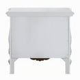 thumbnail image 4 of Maver Nightstand with 2 Drawers Scrolled Details, 32 Inch White Wood, 4 of 6