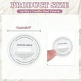 thumbnail image 2 of Uxcell 30 Pcs Candle Dust Covers, 4.5cm/1.8" Round Printed White Candles Drip Protectors Lid Accessories for Craft Fragrance Making Jars Boxes Packaging, White, 2 of 6