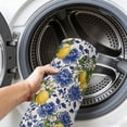 thumbnail image 6 of Entryway Rug 2'x3', Lemons Flowers Kitchen Runner Rugs Non-Slip Carpet Mats, Summer Yellow Fruits Blue Floral Beige Bedside Rugs Runners Washable Floor Carpet for Bathroom Laundry Room, 6 of 8