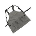thumbnail image 4 of Oubit Durable Woodworking Apron,Woodworking Apron Canvas Gray Woodworking Shop Apron Shop Apron Solid Performance, 4 of 8