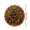 thumbnail image 3 of Leutsin Christmas Pearl Diamond Art Hanging Ornament Kit, Xmas Tree Acrylic Round Board Lace Edge DIY Suncatcher, Holiday Window Wall Decor, 3 of 7