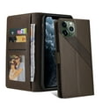thumbnail image 7 of Dteck Wallet Case For iPhone 11 Pro Max, Shockproof Flip Folio Leather with Credit Card Slots Kickstand Phone Case Cover,For iPhone 11 Pro Max,Brown, 7 of 7