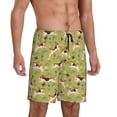 thumbnail image 2 of Gaeub Running Beagle Printed Men's Short Pajama Pants, Lightweight Lounge & Sleep Bottoms Keep You Cool - XX-Large, 2 of 9