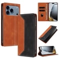 thumbnail image 2 of Funda FOXDOCK para iPhone 17 Pro de Cuero Premium Bicolor con Ranuras RFID, Carcasa Tipo Billetera Antigolpes y Soporte Plegable, 2 of 6