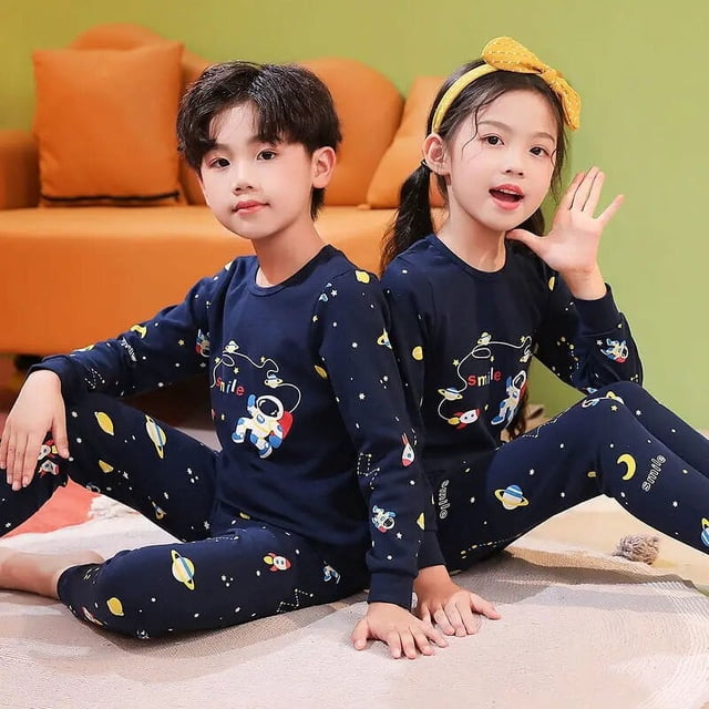 Pijamas con dibujos de dinosaurios para niños y niñas, ropa de dormir de algodón, de Navidad, familiar