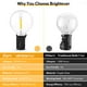 thumbnail image 4 of Cadena de luces LED Brightever para exteriores, 100 m, con 52 bombillas G40, 4 of 7